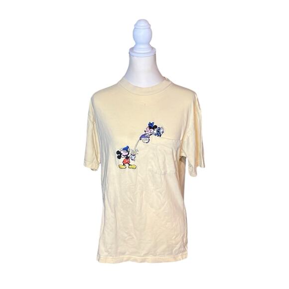Vintage Mickey Minnie Mouse Embroidered Disney Store Shirt US Adult Medium Rare - Picture 1 of 9